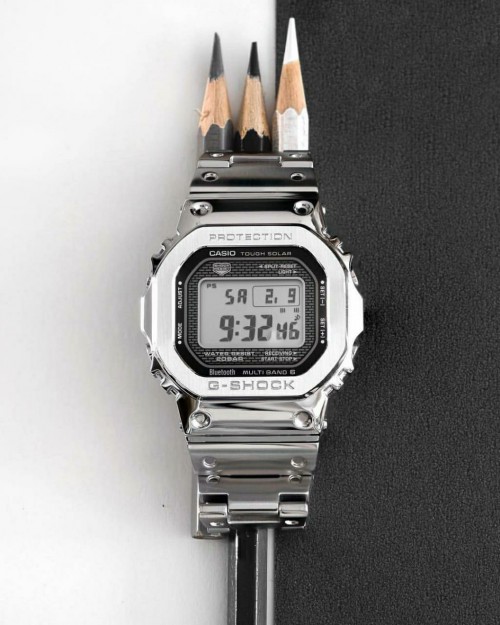 g shock gmw b5000 silver