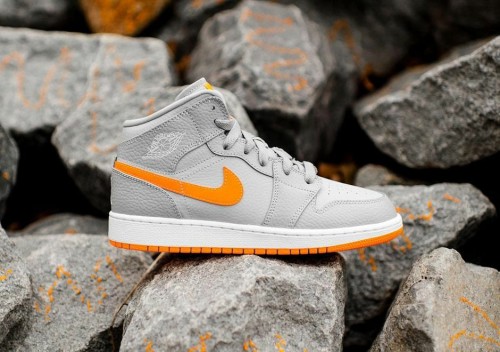 grey orange jordan 1