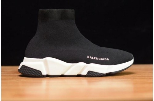 balenciaga speed trainer mid black