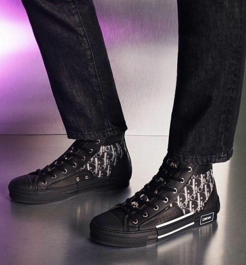dior high tops black