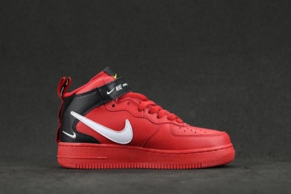 Nike Air Force 1 Mid Utility Red - Grailify