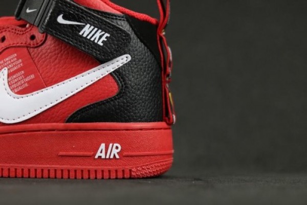 air force 1 mid utility university red