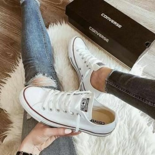 converse white short