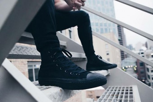 converse high ankle black
