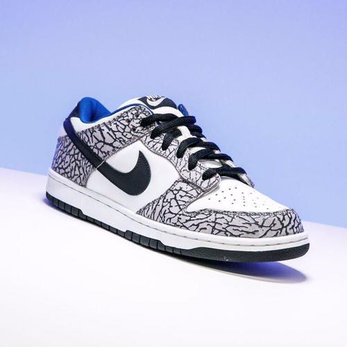 nike dunk low pro sb supreme white cement