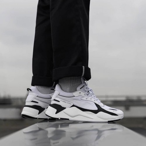 puma rsx white black grey