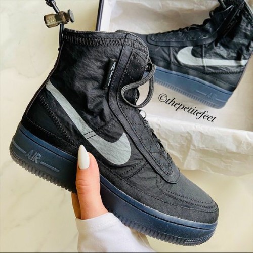 air force 1 high shell black