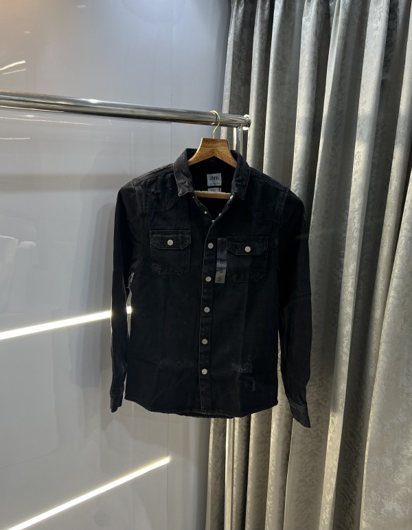 Black shacket zara Clearance