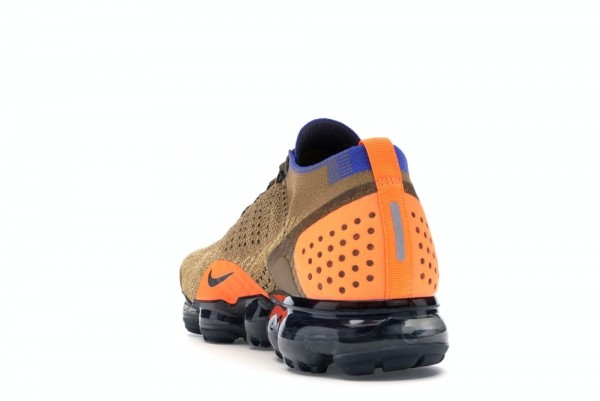 nike air vapormax flyknit 2 golden beige racer blue