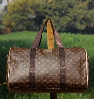 lv checkered duffle bag
