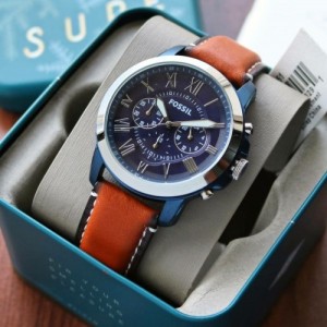 Fossil grant leather belt