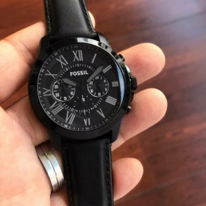 Fossil grant leather belt