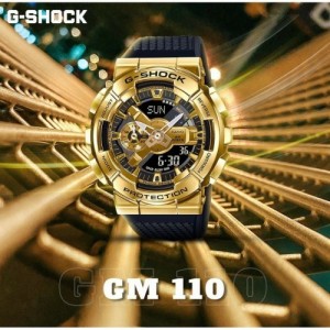 g shock gm110 metal body gold