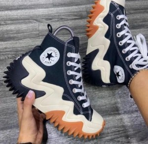 Converse run hike star black white women s