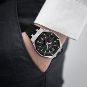 G shock ga2100 black silver metal dial