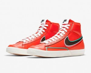 sb blazer mid 77 infinite orange white brown