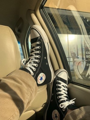 converse. all star high black white