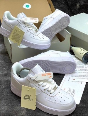 Nik_e airforce 1 white pure leather ua quality