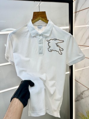 SALE BURBERR Y WHITE IMPORTED T-SHIRT WITH BRAND BOX PACKING 1042