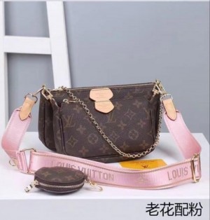 Louis Vuitton Pink Pochette Bag With Box