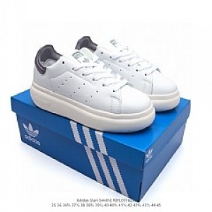 Adidass Stan Smith Platform White Grey