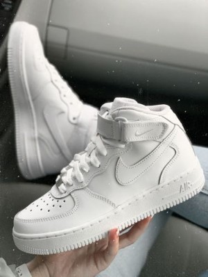 NIIKE airforce mid long leather womens