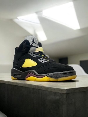 A Ma Maniere x Air Jordan 5 Burgundy Crush Black Pale Ivory FIX