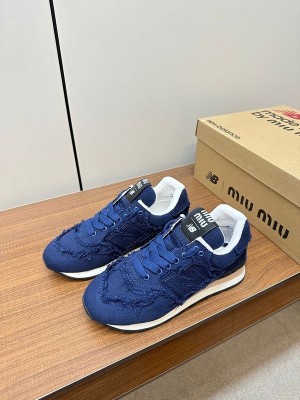 New Balance 574 x Miu Miu denim sneakers fixed