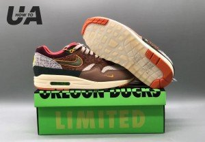 Division Street x Nikeee AirMax 1 Luxe Oregon Ducks Is Limited To 225 Pairs