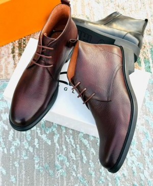 Z 3 Zaraa Goat Brown Leather Formal