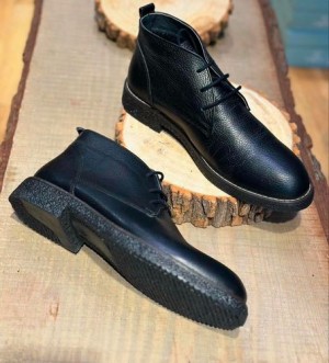 Z 3 Zaraa Goat Black Leather Formal