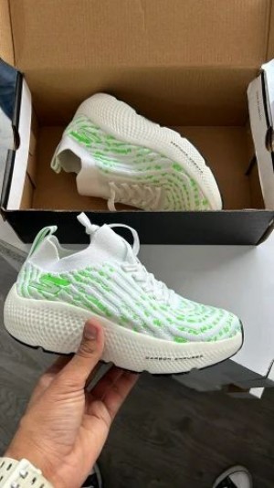 skecherss hyper burst ice shoe for women white green