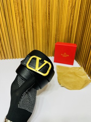 01 VALENTIN_O MATTE GOLDEN BLACK PREMIUM QUALITY REVERSIBLE BELT WITH BOX