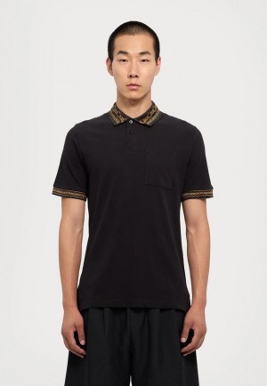 Versace Couture Black Collar Look Imported Polo T-Shirt