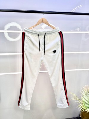 Gucc i White Imported Premium Track Pant F1878-WH