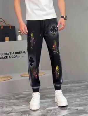 Chrome Heart 100% Imported Premium Spray Printed Ultra Premium Joggers