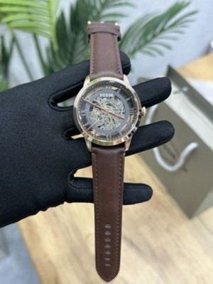 FOSSI.L TOWNSMAN SKELETON DIAL LEATHER STRAP AUTOMATIC ME3200 brown