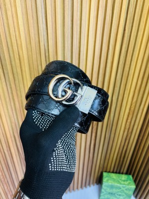 152 GUCC_I PRINTED PREMIUM QUALITY REVERSIBLE BELT WITH BOX