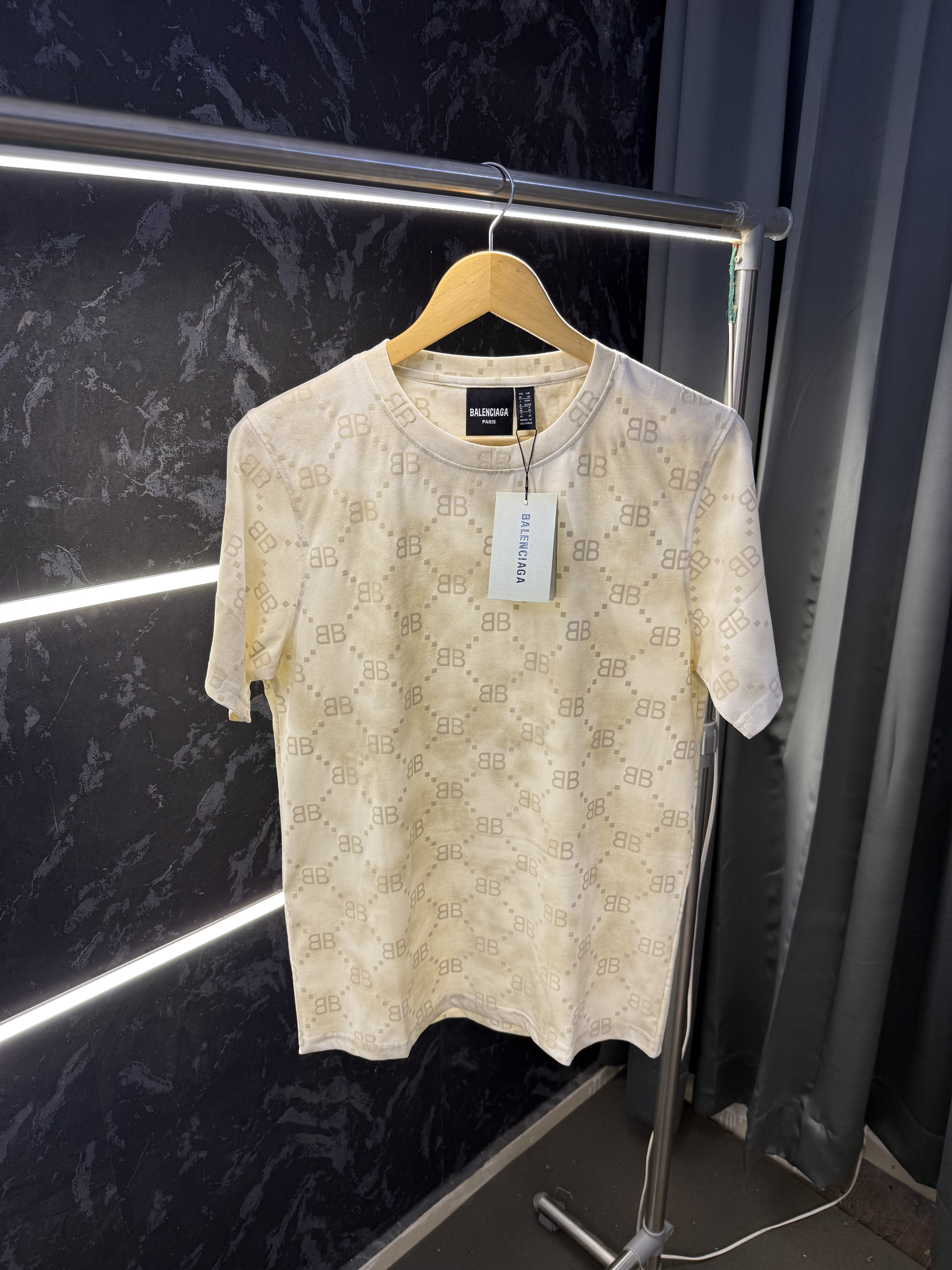 Balenciaga Paris Embossed Monogram Tshirt 