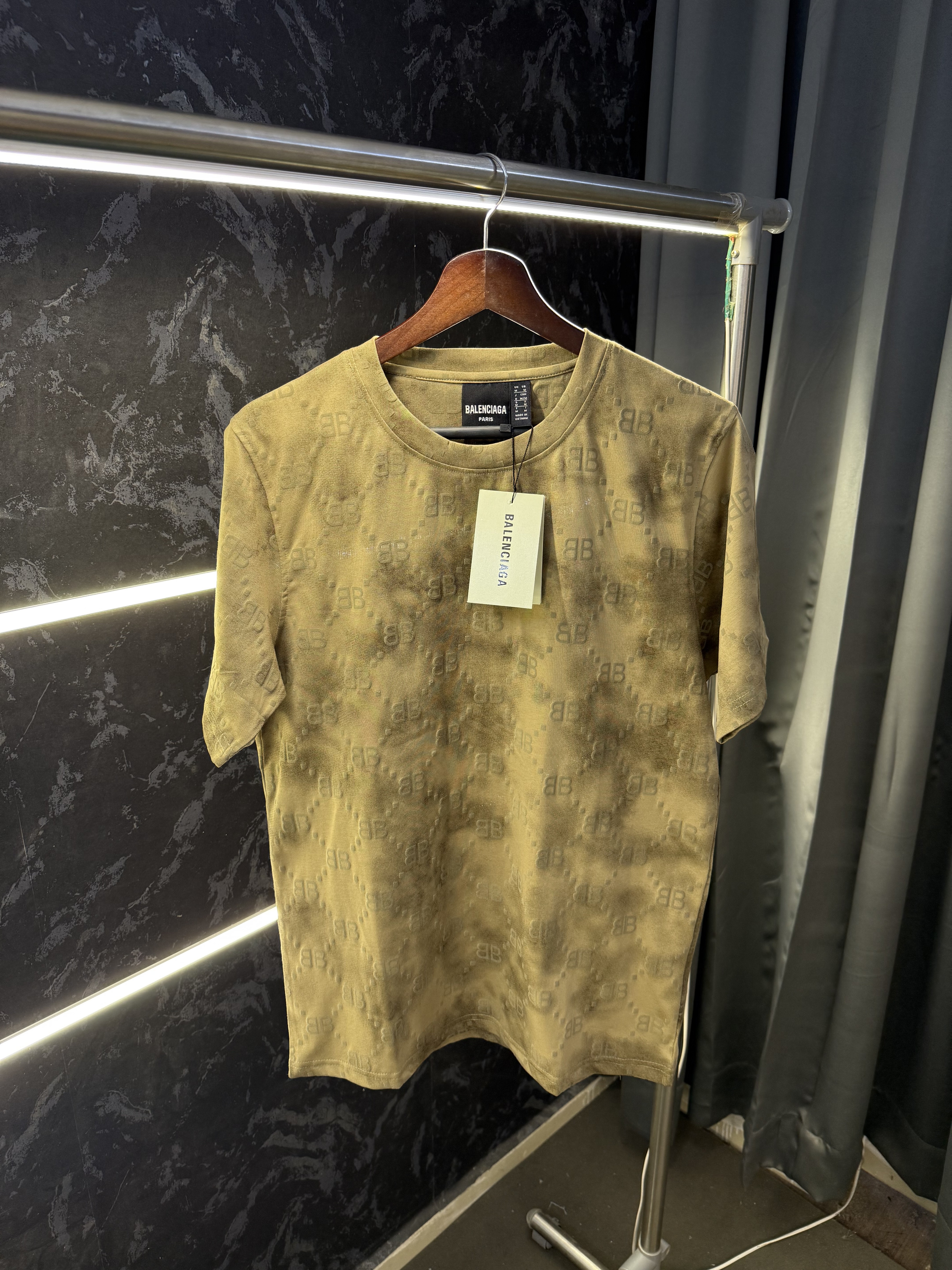 Balenciaga Paris Embossed Monogram Tshirt 