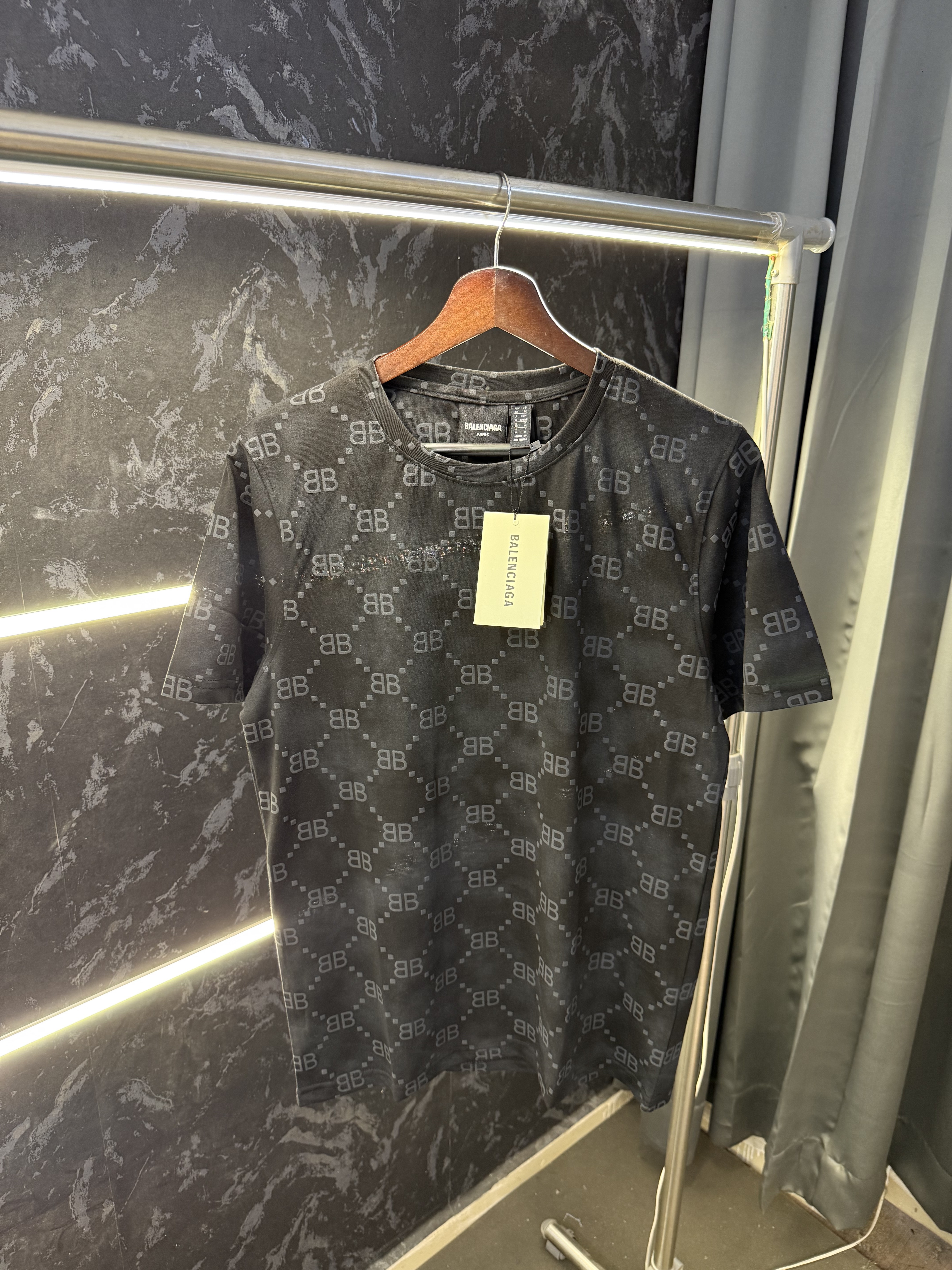 Balenciaga Paris Embossed Monogram Tshirt 