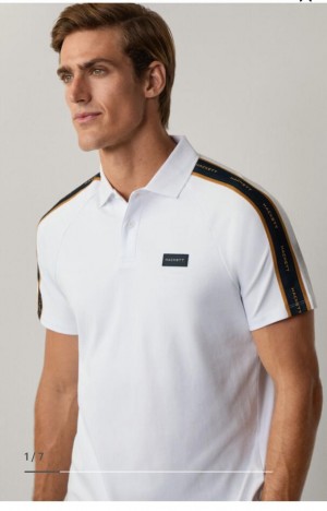 Hacket White Premium Classic Polo T-Shirt