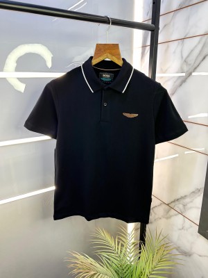 Sale Boss Black Premium Collar Neck Polo T-shirt F2323-B2