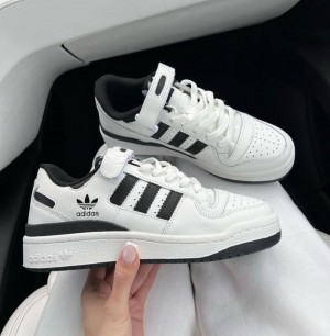 WMN Adidaass Forum Low White Black For Her fixed