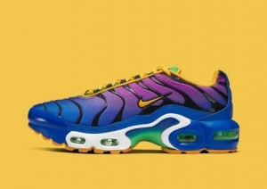 Nikee airmax plus tn flamingo gold purple black gym running shoes trainers