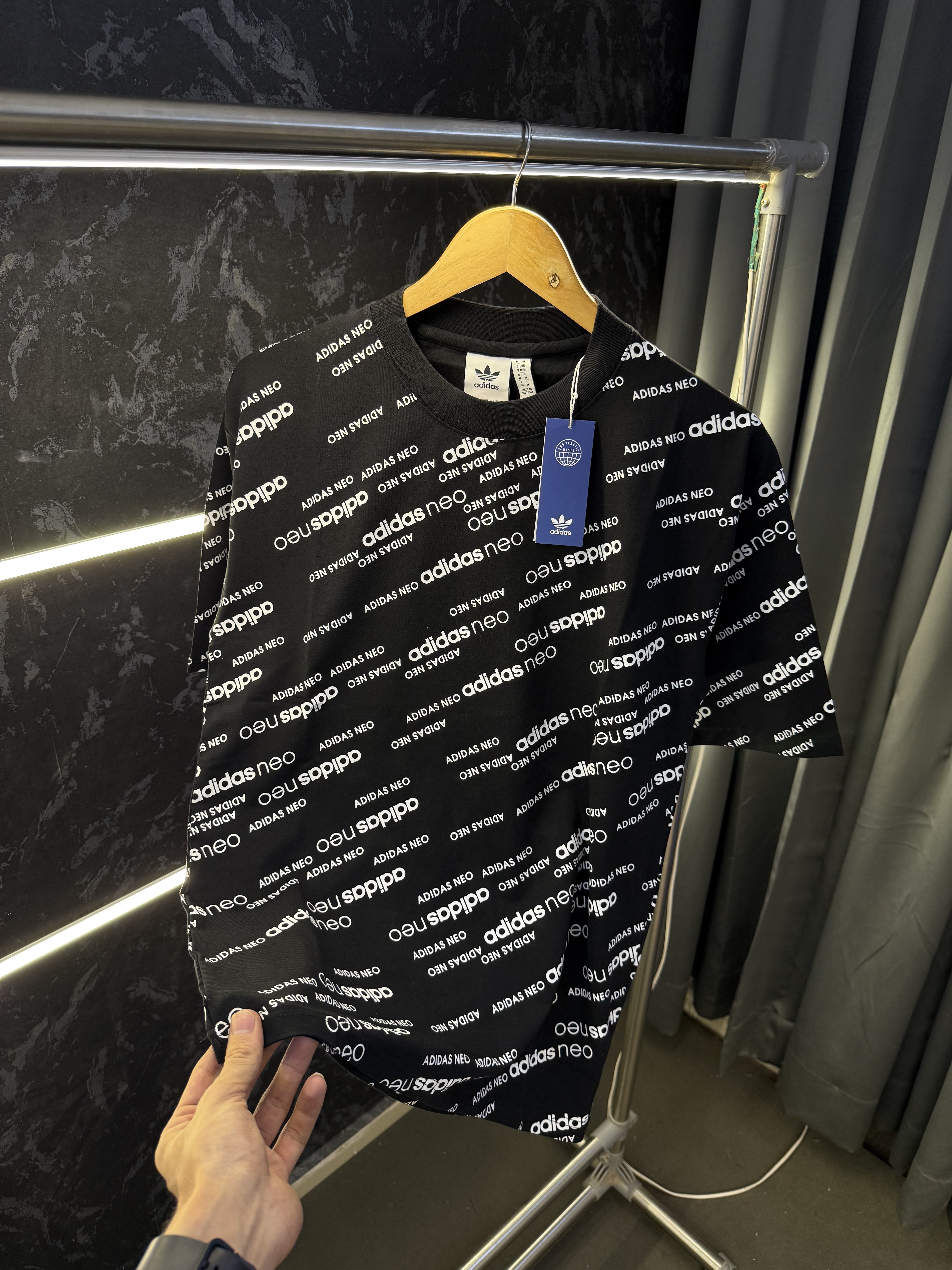 Adida s Neo Premium Round Neck Tshirt Black