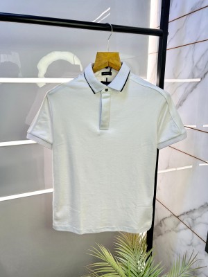 Sale Boss x Porsche White Premium Collar Neck Polo T-shirt WHI-S-F2001