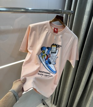 Nik e Peach Sneaker Series Imported Oversized T-Shirt
