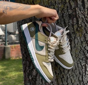Yuto Horigome X Nikkee SB Dunk Low Asparagus fixed
