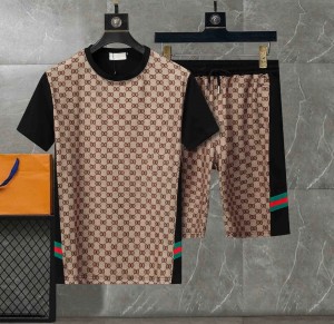 .Gucci.imported.digital.Printed.Monogram.Printed.Cord.Set